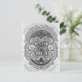 Play lagh dream - Positive Quote's Postkarte (Stehend Vorderseite)