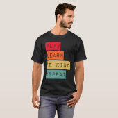 Play Learn Be Kind Repeat Anti Bullying Kindness U T-Shirt (Vorne ganz)