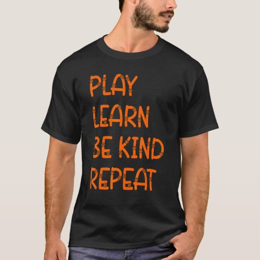 Play Learn Be Kind Repeat Cat Unity Day 2022 Oran T-Shirt (Vorderseite)