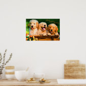 Play Learn Share Puppies Printing Poster (Küche)