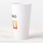 "Play Life / Pause Doubt" music and life lover Milchtasse (Vorderseite)