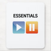 "Play Life / Pause Doubt" music and life lover  Mousepad (Vorne)