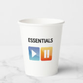 "Play Life / Pause Doubt" music and life lover Pappbecher (Vorderseite)