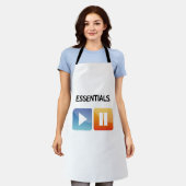 "Play Life / Pause Doubt" music and life lover Schürze (Getragen)