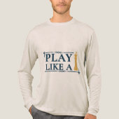 Play Like a King – Power Strategy Quote - Style A Tri-Blend Shirt (Vorderseite)