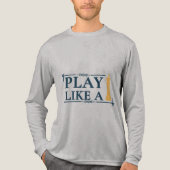 Play Like a King – Power Strategy Quote - Style A Tri-Blend Shirt (Vorderseite)