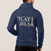 Play Like a King – Power Strategy Quote - Style B Hoodie (Rückseite)