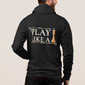 Play Like a King – Power Strategy Quote - Style B Hoodie (Rückseite)