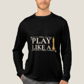 Play Like a King – Power Strategy Quote - Style B Tri-Blend Shirt (Vorderseite)
