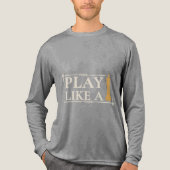 Play Like a King – Power Strategy Quote - Style B Tri-Blend Shirt (Vorderseite)