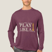 Play Like a King – Power Strategy Quote - Style B Tri-Blend Shirt (Vorderseite)