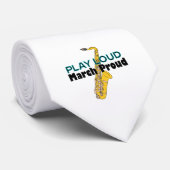 Play Loud März Proud Krawatte (Gerollt)