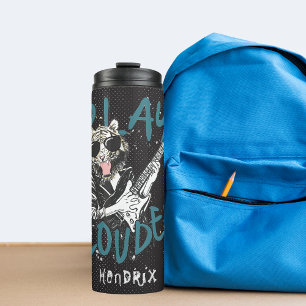 Play Louder   Rock 'n' Roll Punk Tiger Guitar Thermosbecher