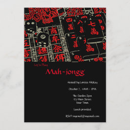 Play Mahjong - eine anpassbare Einladung