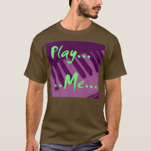 Play Me diffuses Piano Keyboard Image Lavender Tin T-Shirt