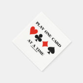 Play One Card At A Time Four Card Suits Serviette (Ecke)