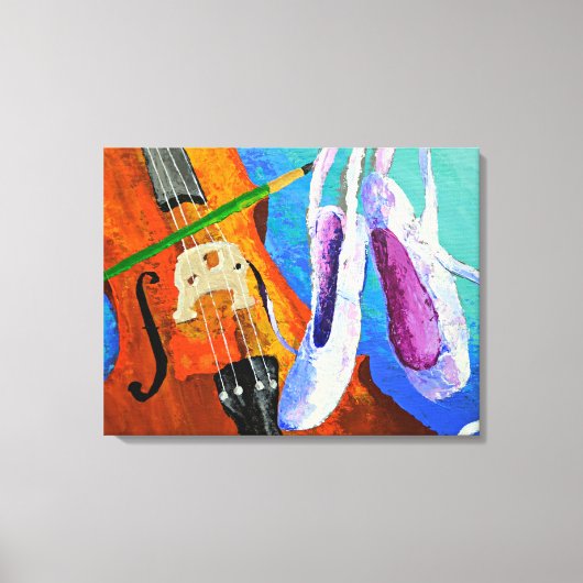 Play Paint Pointe 11x14 Wrapped Canvas by panoplei Leinwanddruck (Vorderseite)