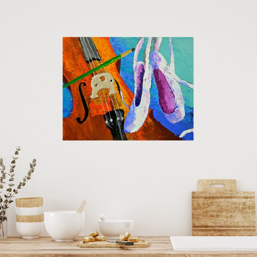 "Play Paint Pointe" Poster von Panoplei (Küche)