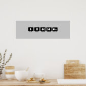 play.pause.rewind.forward.stop poster (Küche)