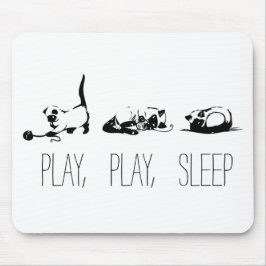 Play, Play, Sleep Mousepad