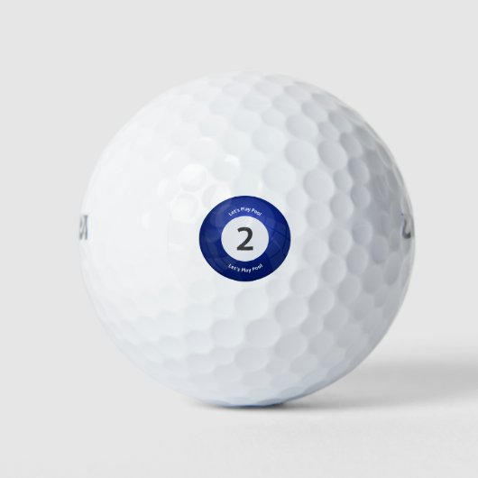 Play Pool Golf Ball - Blue 2 Ball (Vorderseite)