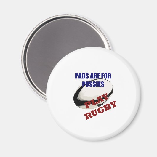 Play Rugby Magnet (Vorderseite/Rückseite)