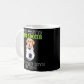 Play Soccer Hang W Dog Golden Retriever Kaffeetasse (Vorderseite Links)