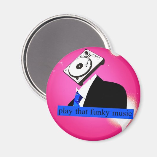 Play the Funky Music Magnet (Vorderseite/Rückseite)