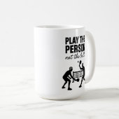 Play the Person Not the Ball Premium Kaffeetasse (VorderseiteRechts)
