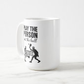 Play the Person Not the Ball Premium Kaffeetasse (Vorderseite Links)