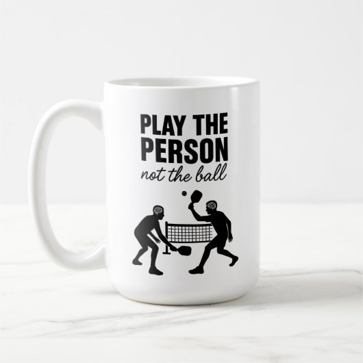 Play the Person Not the Ball Premium Kaffeetasse (Links)