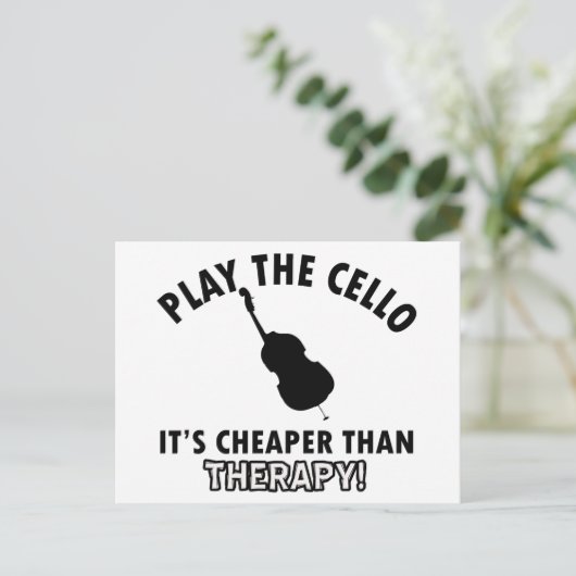 Play thecello postkarte (Stehend Vorderseite)