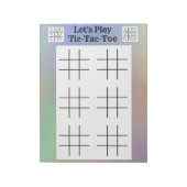 Play Tic-Tac-Toe Games - Fun Game Sheets Notizblock (Rotiert)
