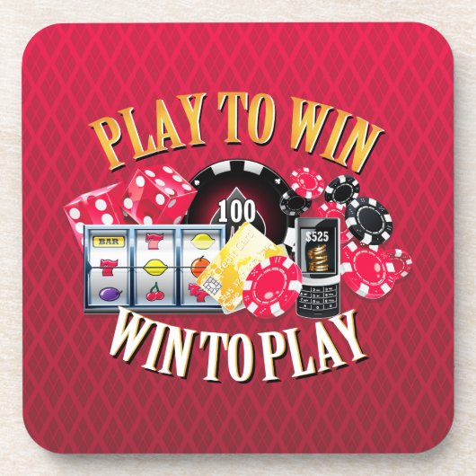 Play to Win Untersetzer Optionen (Vorderseite)
