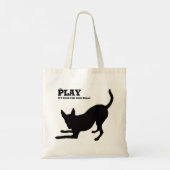 Play Tote Bag Tragetasche (Rückseite)