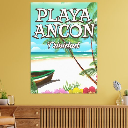 Playa Ancón Trinidad Reiseplakat Leinwanddruck (Insitu (Wohnzimmer))