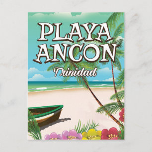Playa Ancón Trinidad Reiseplakat Postkarte