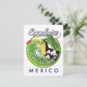 Playa Balandra Mexico Retro-Logo (Stehend Vorderseite)