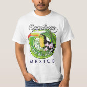 Playa Balandra Mexico Retro-Logo T-Shirt (Vorderseite)