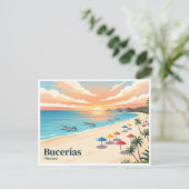 Playa Bucerías Mexiko Postkarte (Stehend Vorderseite)