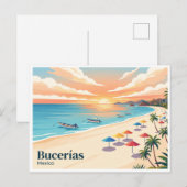 Playa Bucerías Mexiko Postkarte (Vorne/Hinten)