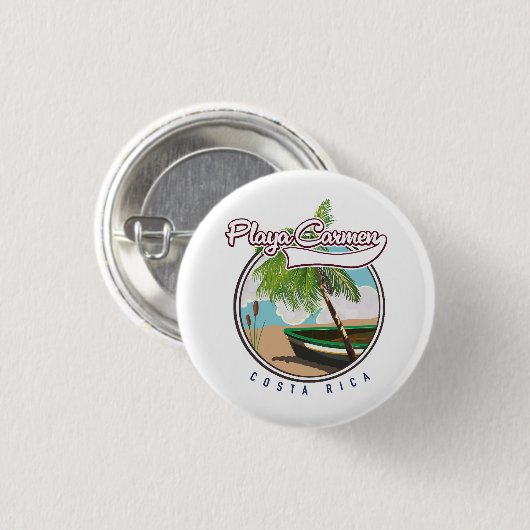 Playa carmen Costa rica Button (Vorne & Hinten)