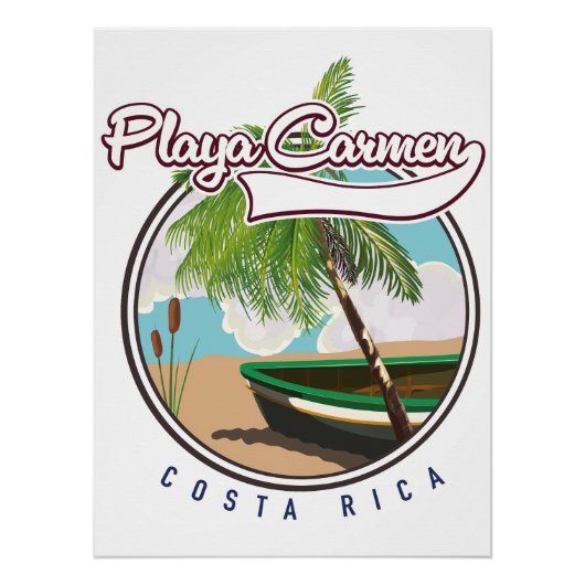 Playa carmen Costa rica Poster (Vorderseite)