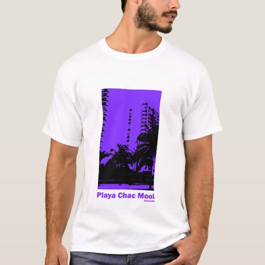 Playa Chac Mool Cancun Mexico T-Shirt (Vorderseite)