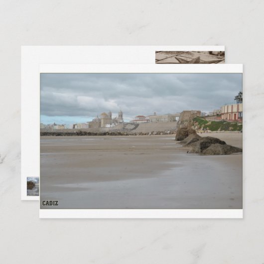 Playa de Cádiz Postkarte (Vorne/Hinten)