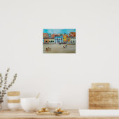 Playa de la Malvarrosa Gemälde von Alfred Fox Poster (Küche)