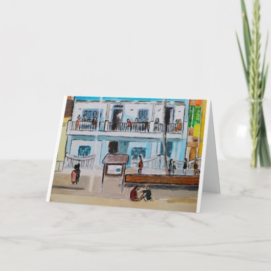 Playa de la Malvarrosa Malerei von Alfred Fox Karte (Vorderseite)