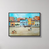 Playa de la Malvarrosa Malerei von Alfred Fox Leinwanddruck (Vorderseite)