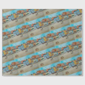 Playa de la Malvarrosa Painting by Alfred Fox Geschenkpapier (Flach)