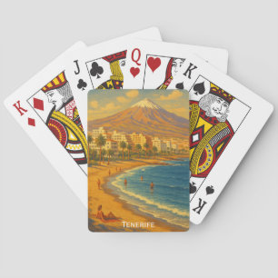 Playa de las Américas, Teneriffa Vintage Travel Spielkarten